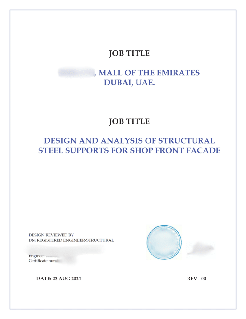 Structural Stability Certificate
